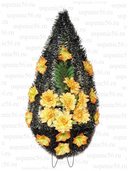 Венок "Лист сложный", хвоя.