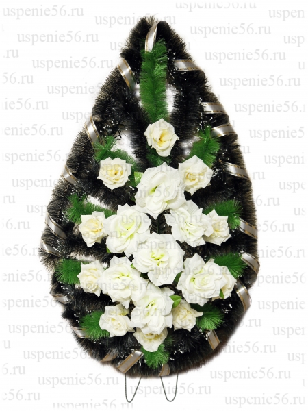 Венок "Овал зебра"