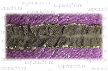 Рюша ритуальная с позолотой по краю